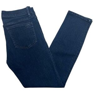 Tory Burch Cropped Skinny Denim Slim Medium Wash Jeans Womens Size 28 Blue